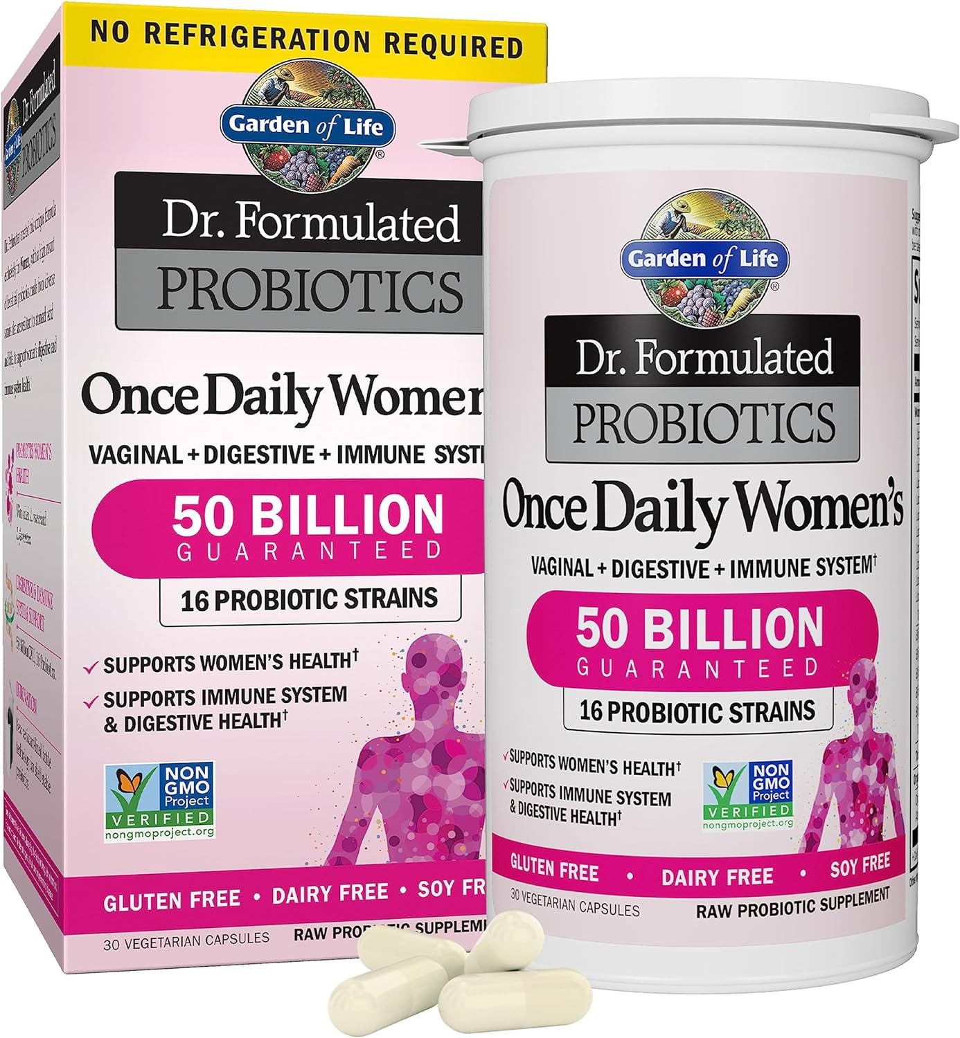 "Dr. Formulated Women's Probiotics: 16 Strains, 50 Billion CFU, 30 Capsules"