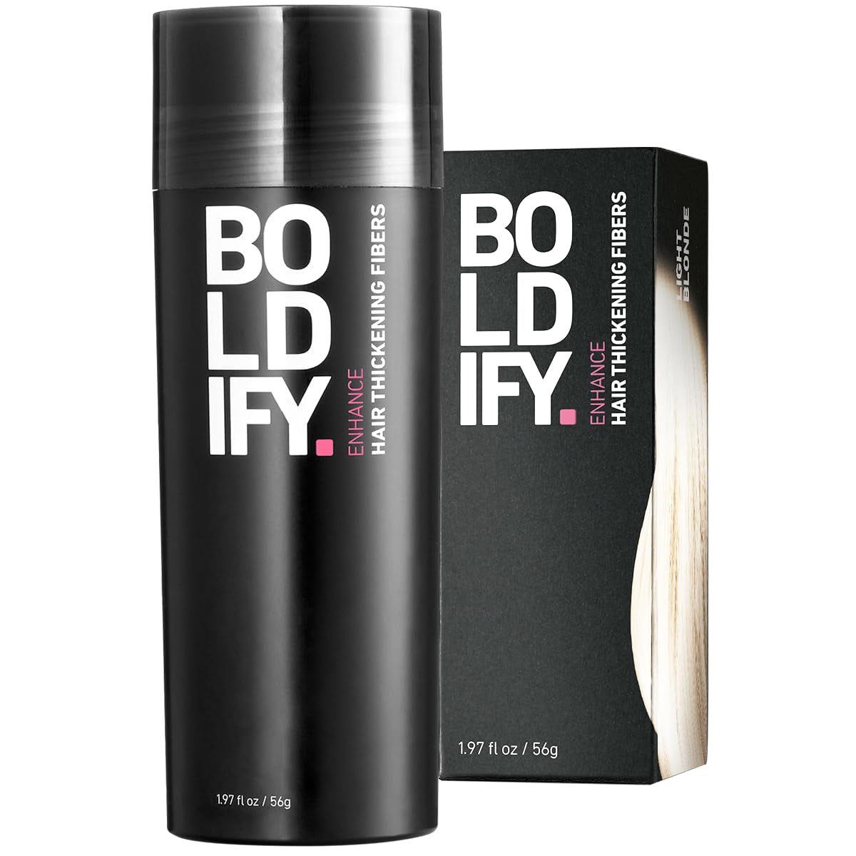 BOLDIFY Hair Fibers (56G) Fill in Fine and Thinning Hair for an Instantly Thicker & Fuller Look - Best Value & Superior Formula -14 Shades for Women & Men - DARK BROWN
