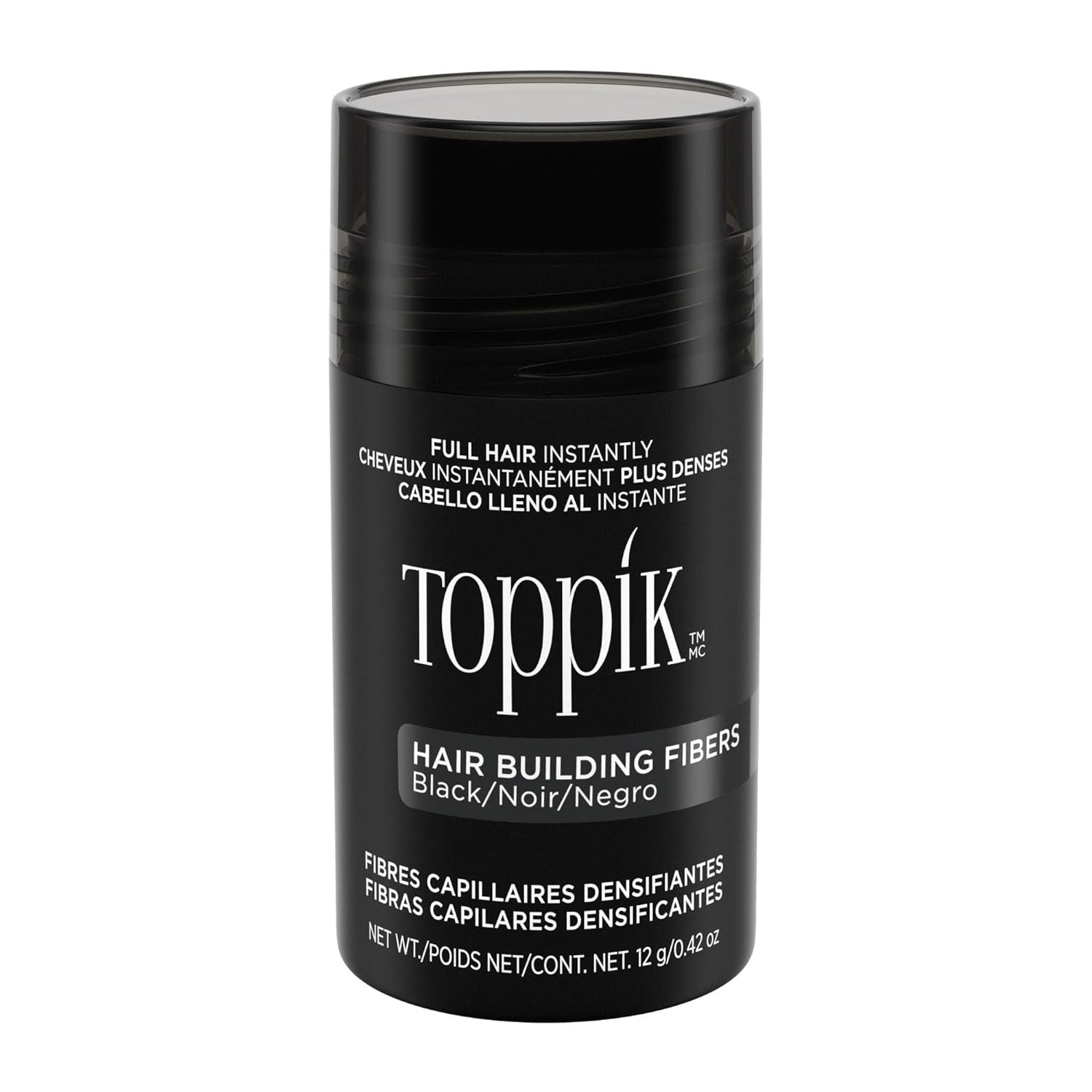 Toppik Hair Building Fibers, 12G Fill in Fine or Thinning Hair Instantly Thicker, Fuller Looking Hair 9 Shades for Men & Women
