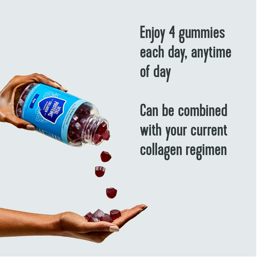 "Vibrant Beauty Collagen Gummies - Grape Flavor, 120 Ct, 30-Day Supply"