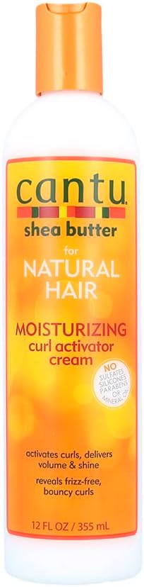 Cantu Shea Butter For Natural Hair Moisturizing Curl Activator Cream, 12oz (355ml)