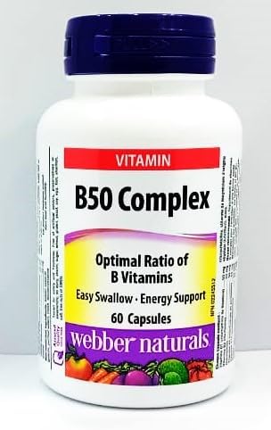 WEBBER NATURALS B50 COMPLEX 60 CAPSULES