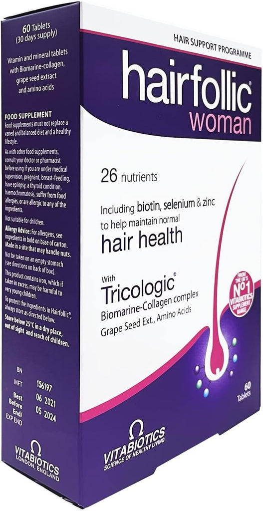 Vitabiotics Hairfollic Woman, 60 Tablets