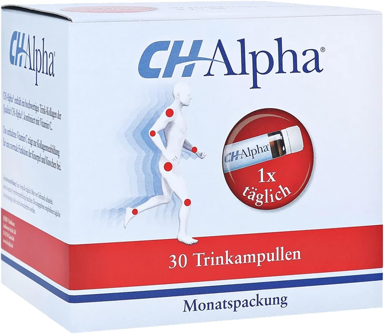 CH-Alpha gelita health Collagen CH-Alpha for Joint and Cartilage (30 x 25ml), 1 Vial Daily