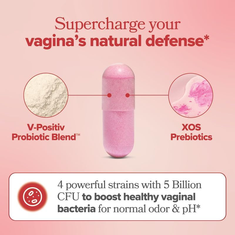 "Vaginal Balance Probiotic - Supports Healthy Flora & Odor, 60 Capsules"