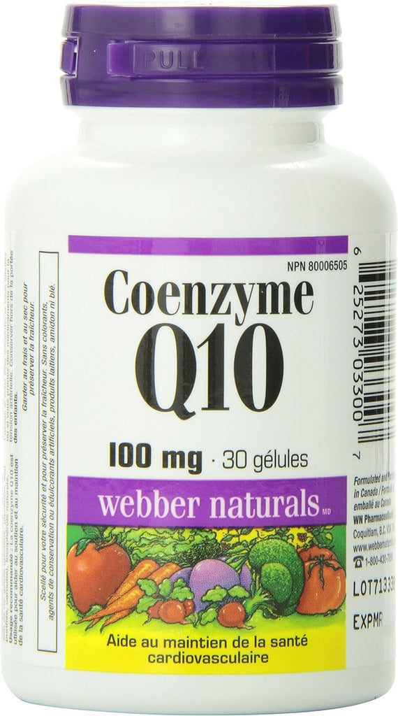 Webber Naturals Coenzyme Q10 100 Mg 30-Count