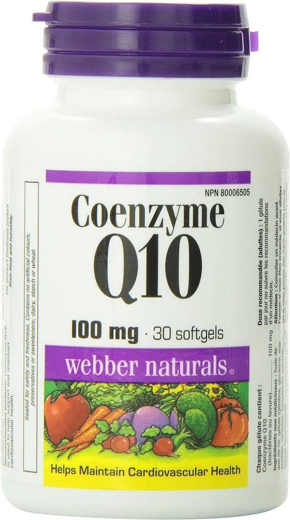 Webber Naturals Coenzyme Q10 100 Mg 30-Count
