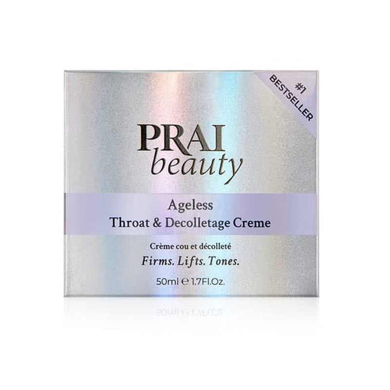 PRAI Neck Creme for Tightening & Firming Beauty | Neck Firming Cream That Boosts Elasticity | Cruelty & Paraben-Free Vegan Neck Tightening Cream | Neck and Chest Firming Cream with Hyaluronic Acid