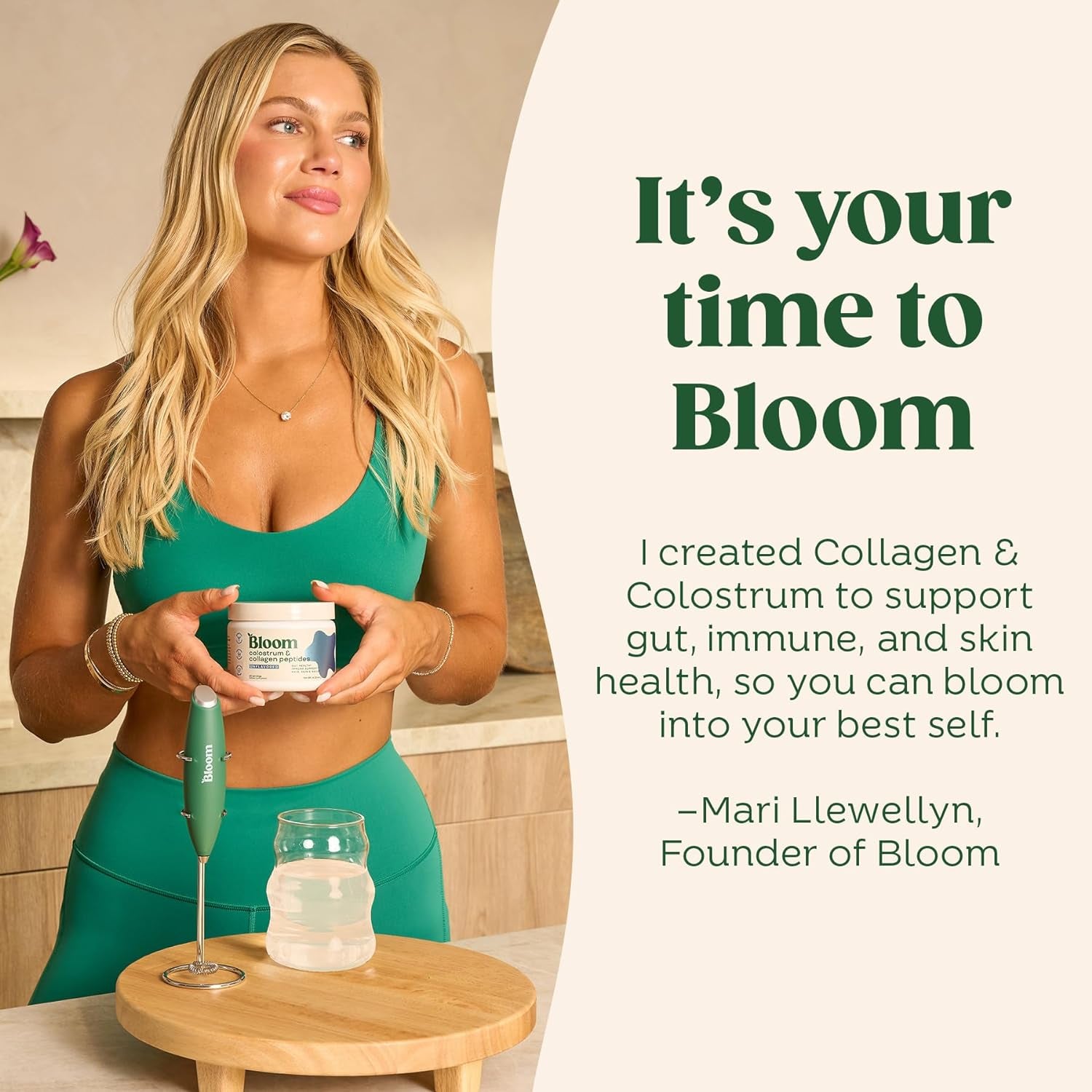 "Bloom Nutrition Premium Bovine Colostrum Powder - Gut Health, Immune Support, Hair Growth & Beauty Supplement - Gluten Free, Sugar Free - Unflavored Superfood with 40% IgG - 25 Servings"