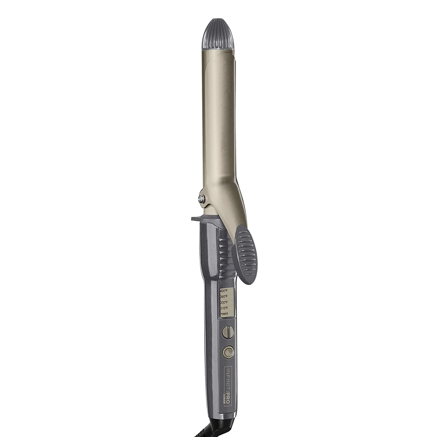 INFINITIPRO by Tourmaline 1 1/2-Inch Ceramic Curling Iron, Black