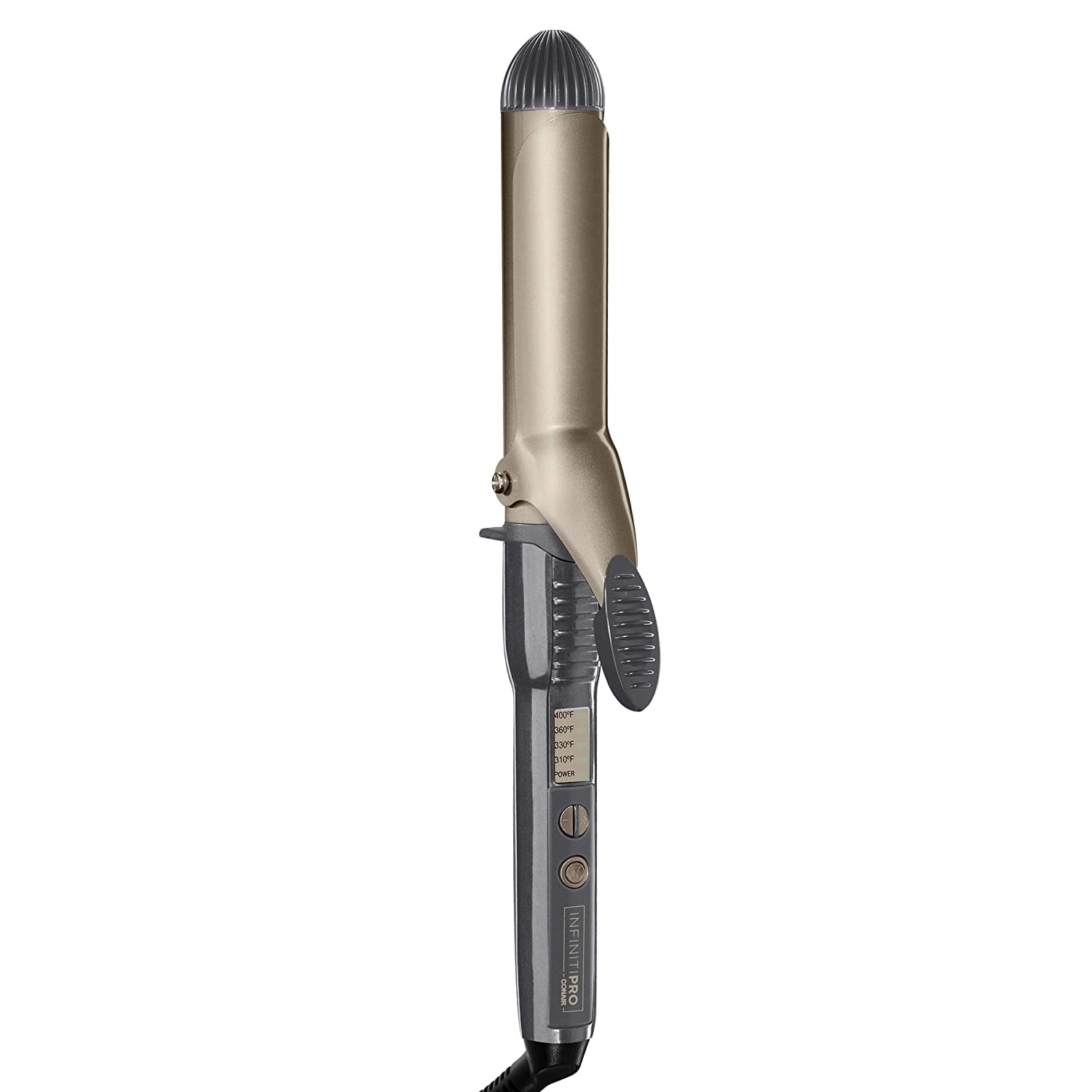 INFINITIPRO by Tourmaline 1 1/2-Inch Ceramic Curling Iron, Black