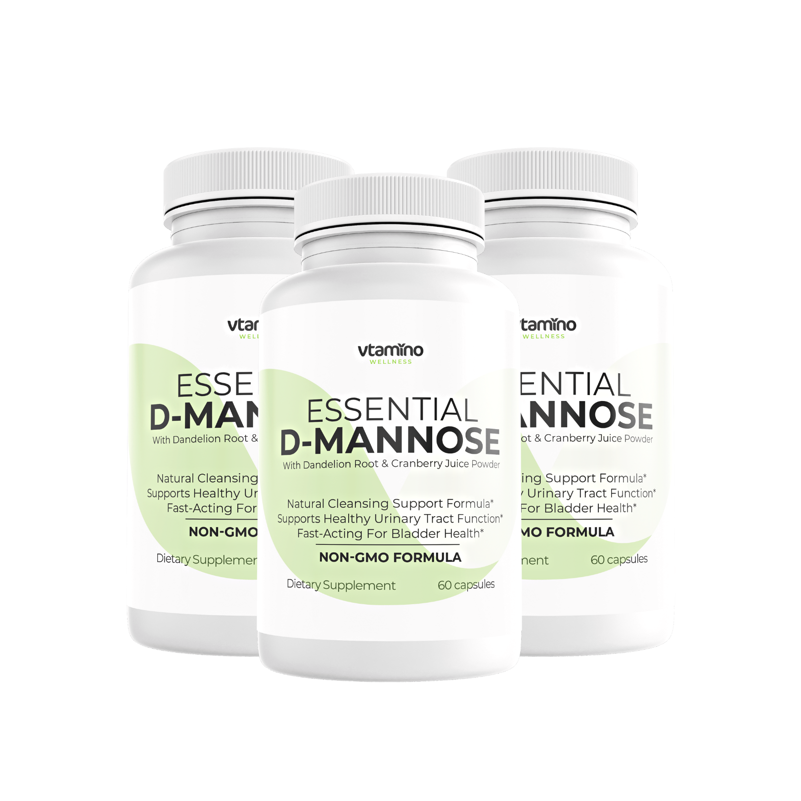 vtamino D-Mannose The Most Effective Way to Fight & Prevent Urinary Tract Infections - Pure, Fast-Acting, High Potency 1000 mg (30 Days Supply)