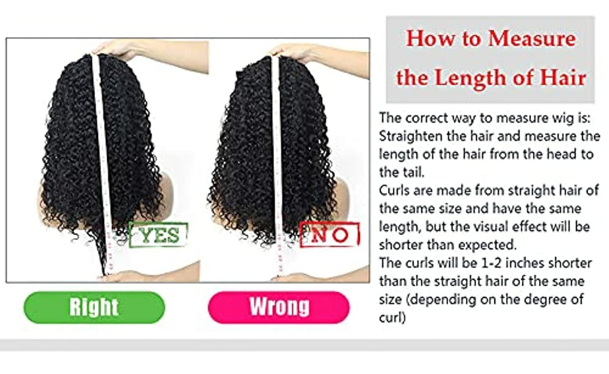 XSY Headband Wigs Human Hair Deep Wave 16 Inch Wig Glueless Headband Wig Deep Wave None Lace Front Wigs Human Hair for Black Women 150% Density Wig Curly Hair Natural Color