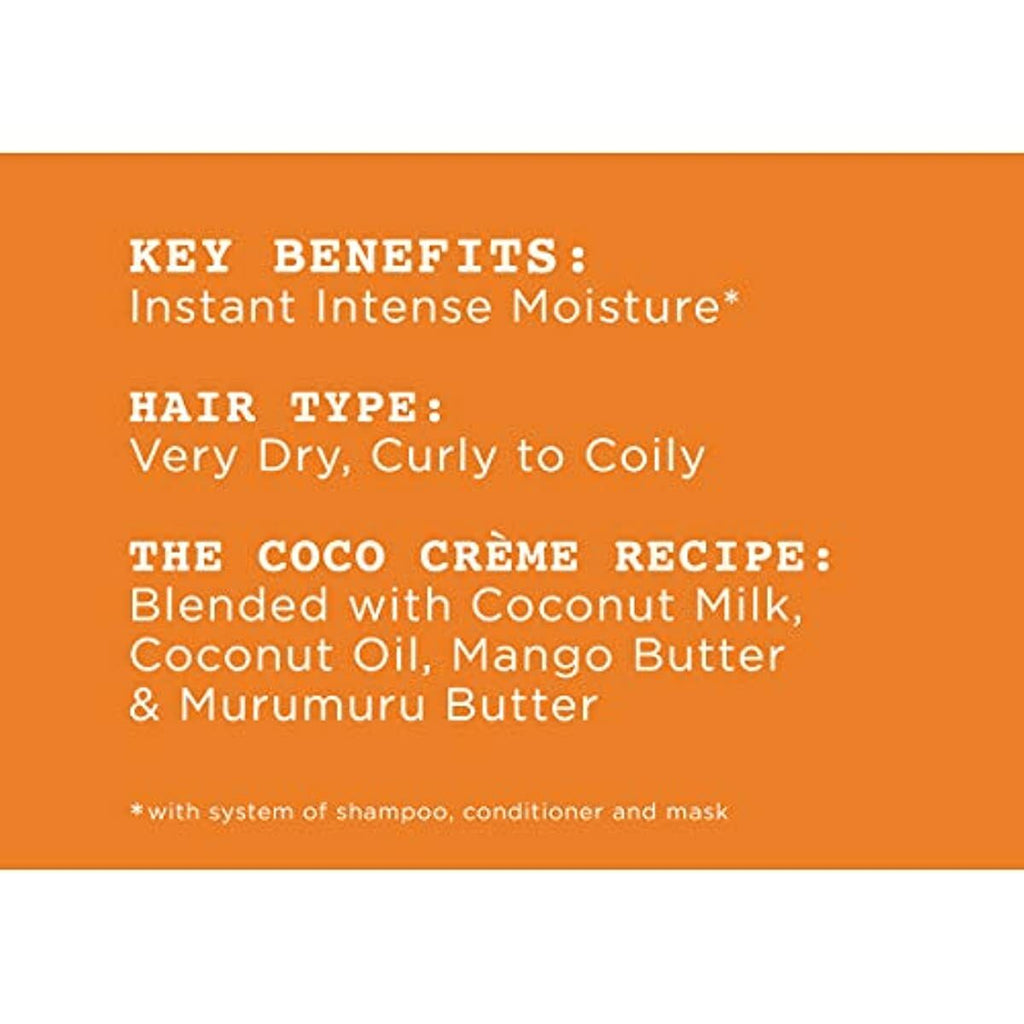 Carol’s Daughter Coco Creme Curl Quenching Conditioner for Very Dry Hair, with Coconut Oil, Paraben Free Hair Conditioner for Curly Hair, 12 oz
