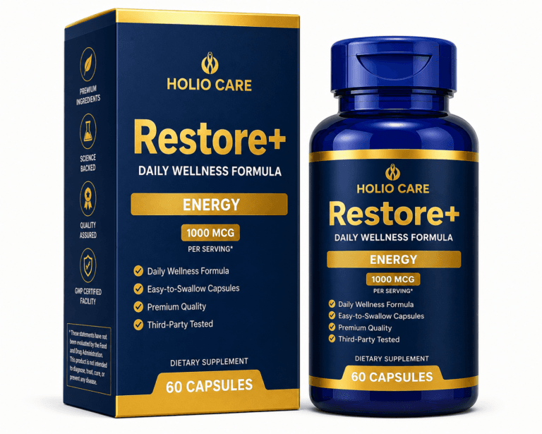 Restore+ amino acid supplement, 60 capsules — Holio Care UAE