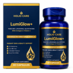 Holio Care LumiGlow+ liposomal glutathione capsules with collagen and vitamin C for skin brightening, 60 capsules