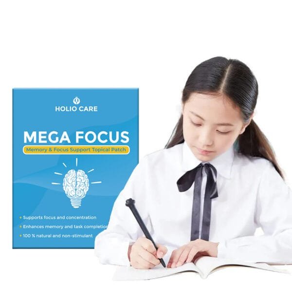 Mega Focus patch — front of pack, Holio Care UAE