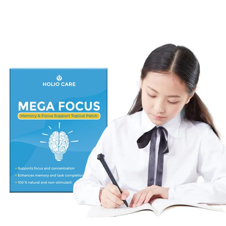 Mega Focus patch — front of pack, Holio Care UAE
