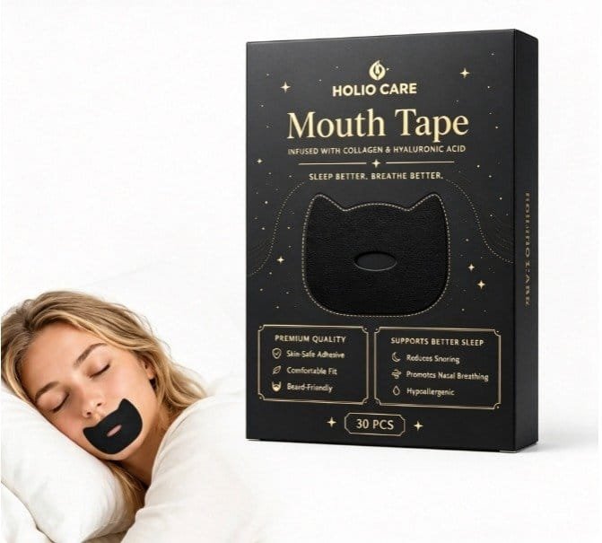 Holio Care collagen mouth tape for sleep, 30 patches — UAE