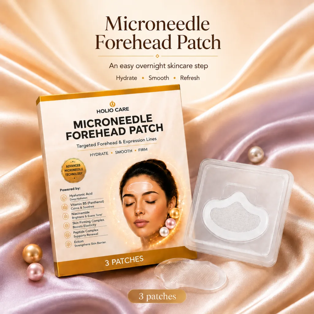 Holio Care microneedle forehead patch for expression lines, 3 patches — UAE