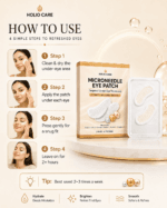 Holio Care Microneedle Eye Patch for the appearance of dark circles and puffiness, hydrating under-eye patches