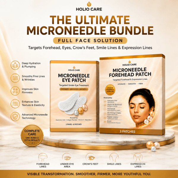 Holio Care Ultimate Microneedle Bundle — forehead and eye patches, 9 patches — UAE